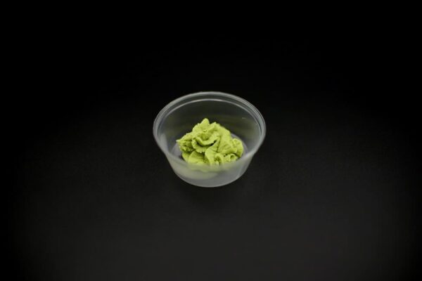 green wasabi in small bowl.